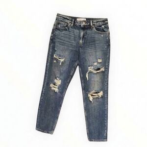Kancan for Maurices Jeans Women’s Size 27 Exclusive Mid Rise Heavy Distress